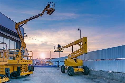 Boom lift used in the combined Working at Heights and EWP course